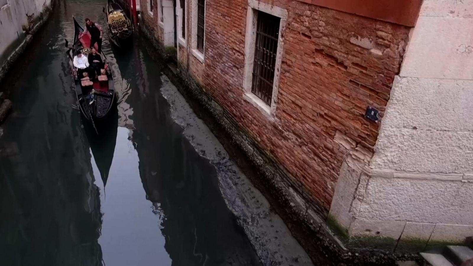 Sequía en Venecia.
